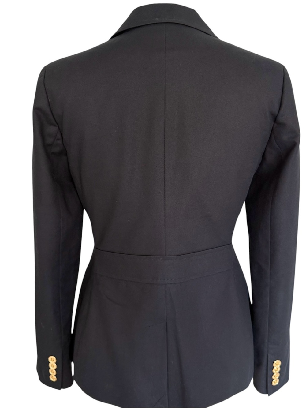 Lauren Ralph Lauren Black Crest Blazer Gold Buttons Size 2 - Picture 5 of 11